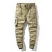 Men's Japanese Style Work Pants - Summer Casual Loose Fit Cargo Pants With Multi-Pockets, Military Green/Khaki/Black/Gray_viptrois.com