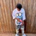 Men's Clothing Niche High Street Casual Short Sleeved Loose Unisex Printed T Shirts For Summer New Short Sleeved_viptrois.com