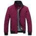 Men's Lightweight Casual Jacket - Breathable, Water-Resistant Slim Fit Zippered Coat For Business & Outdoor_viptrois.com
