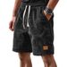 Men's Clothing New Independent Station Men's Daily Casual Waffle Loose Drawstring Shorts_viptrois.com