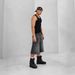 Men's Clothing Gothic Style Black Punk Washed Denim Shorts Summer Street Hip Hop Ripped Shorts_viptrois.com