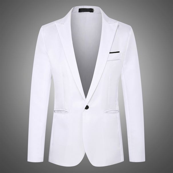 Men's Clothing Spring Foreign Trade Men's Slim Suit Korean Style Solid Color Single Breasted Suit Jacket Young Men_viptrois.com