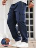 Men's Cargo Jogger Pants – Multi-Pocket Workwear Trousers, Straight Leg Casual Pants With Drawstring Waist For Gym & Streetwear_viptrois.com