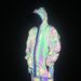 Men's Clothing colorful reflective windbreaker laser luminous mid length jacket coat_viptrois.com