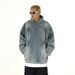 Heavy Retro Washed Hooded Denim Jacket Men's And Women's Trendy Brand Niche Couple Versatile Loose Casual Pullover Sweater_viptrois.com