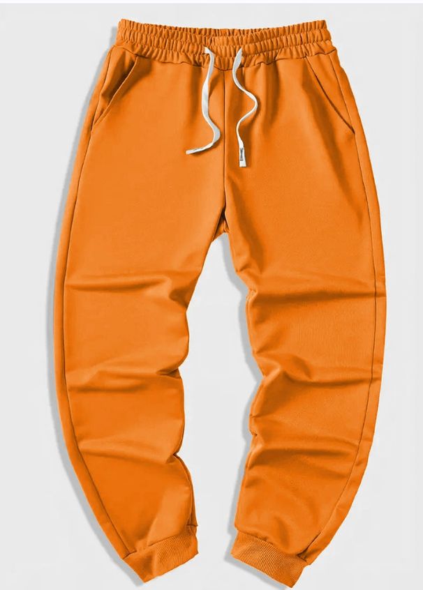 Men's Clothing High Street Men's Solid Color Sweatpants Sports Pants For Youth Fashion Comfortable Fit Casual Trousers_viptrois.com