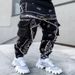 Man's clothing Cashew Flower Casual Sports Haren pants men's baggy high street multi-bag overalls_viptrois.com