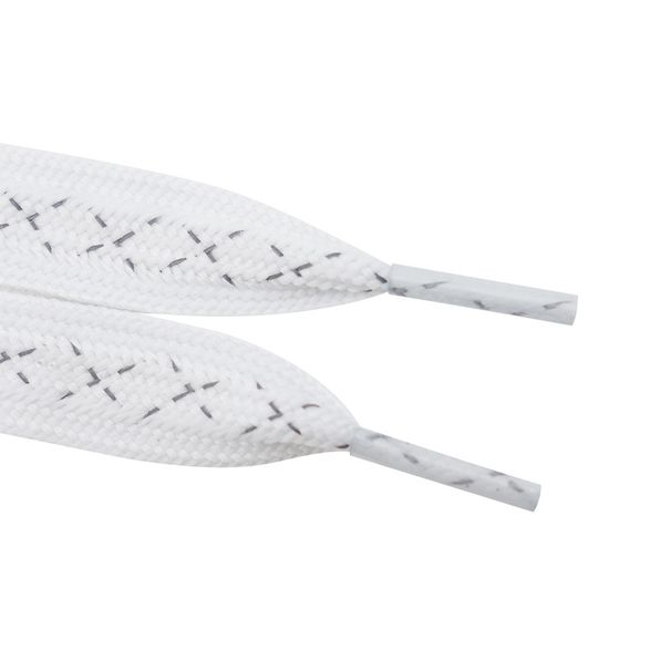 Shoelace 1.55cm Wide Flat Two-color Cross Reflective Shoelace Accessories Decorative Rope_viptrois.com