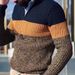 Sweater Casual Knitted Pullover Loose Long Sleeved Autumn And Winter Simple Plus Size Men's Clothing_viptrois.com