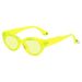 Candy-Colored Cat Eye Sunglasses - Retro Exaggerated Design With UV400 Protection (Small Frame, Personalized Decor)_viptrois.com