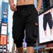 Men's Heavyweight Cargo Shorts – Durable 7-Inch Workwear Shorts For Outdoor & Casual Wear – Polyester Blend With Utility Pockets_viptrois.com