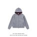 "Unisex Vintage Zip-Up Hoodie – Oversized Retro Streetwear With Ribbed Hem (Black/Grey)"_viptrois.com