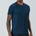 Men's Clothing Short Sleeved T Shirt Men's Sports Ice Silk Fitness Quick Drying Clothes Summer Leisure Round Neck Loose Large Size Running Clothes_viptrois.com