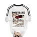 American Streetwear Brand Print Short Sleeved T-Shirts for Men Popular Couple Tops Cotton Three Prong Casual Wear_viptrois.com