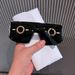 Large Frame Fashion Sunglasses Luxury Rhinestone Trendy Street Shooting Sunglasses Personality Party Decoration Glasses For Women_viptrois.com