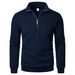 Men's Half Zip Stand Collar Sweatshirt - Casual Pullover Long Sleeve Top, Soft & Breathable, Loose Fit For Comfort_viptrois.com