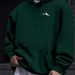 Men's Casual Hooded Pullover Sweatshirt With Mountain Print, Drawstring Hood & Kangaroo Pocket - Lightweight Long Sleeve Streetwear_viptrois.com