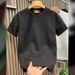 Men's Loose Short-Sleeved T-Shirt Summer Star Pattern Diamond Trendy Brand American Retro Casual High End Polyester Top_viptrois.com
