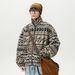 Autumn And Winter New Ethnic Style Jacquard Fleece Men's Jacket Stand Collar Cardigan Casual Warm Top Jacket_viptrois.com