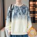 Men's Crew Neck Large Size Fleece Thickened Sweater Casual Pullover Long Sleeve T-Shirt Men's_viptrois.com