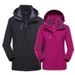 Men's Clothing Three-in-one Rush Clothes Men's Outdoor Waterproof Warm Mountaineering Suit_viptrois.com