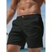 Men's Solid Color Casual Five Point Pants Business Golf Sports Shorts Slim Fit Straight Leg Summer_viptrois.com