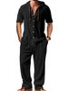 Men's Clothing European And American Men's Sports Casual Suits Hooded Cotton And Linen Long Sleeved Shirts Loose Trousers Suits_viptrois.com