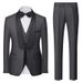 Men's Clothing Suit Three piece Men's Double Slit_viptrois.com