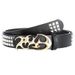 Men's Couple Fashion Korean Version Hollow Eyelet Versatile Casual Unisex Punk Style Pants Belt_viptrois.com