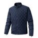 "Men's Stand-Up Collar Jacket - Winter Warm Cotton Coat With Velvet Lining, Slim Fit Design For Trendy Style_viptrois.com