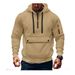Men's Zip Pocket Hoodie - Breathable Polyester Pullover With Arm Storage, Oversized Fit For Casual & Sports_viptrois.com
