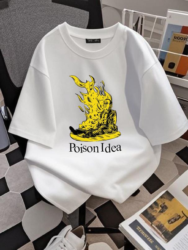POISON IDEA Band Unisex T-shirt Cotton All Size S-234XL CB996 Versatile Designer Clothes Streetwear Casual Homme Comfortable Summer Fashion_viptrois.com