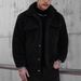 Fleece-Lined Turn-Down Collar Jacket – Comfortable Winter Coat For Men (Casual American Style)_viptrois.com