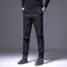 Men's Casual Slim-fit Straight Trousers Men's Light Business Personality Versatile Trendy Trousers_viptrois.com