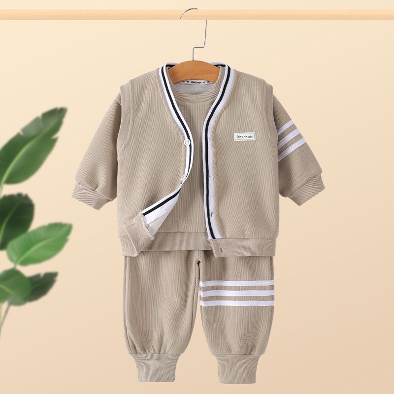 Children's Clothing Boys Autumn Suit 2024 New Sports Stylish Children's Clothes Spring And Autumn Baby Children's Three Piece Suit_viptrois.com