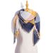 Autumn And Winter New Pure Polyester Square Triangle Scarf Women's Shawl_viptrois.com