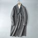 Loom Loom European Fashion Men's Wool With Pressed Seam Casual Mid-Length Double-Sided Double-Breasted Trench Coat_viptrois.com