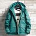 Men's Clothing Heavyweight Workwear Jacket With Cotton Lining - Oversized Utility Coat For Winter, Streetwear Style (in Beige, Black, Green)_viptrois.com
