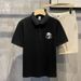 Trendy Panda Print Polo Collar Men's T-Shirt Casual Short Sleeve Breathable Comfortable Fashion Top_viptrois.com