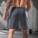 Lightweight Quick-Dry Men's Gym Shorts - High Stretch Athletic Training Shorts For Running, Hiking & Workouts (Black/Grey/Khaki/Blue) - EU Sizes_viptrois.com