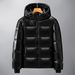 Men's Clothing Winter Black And Gold Cold Proof Clothing Warm Couple Hooded Jacket Fashionable Suspender Tops Unisex Cotton Clothing_viptrois.com
