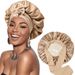 Double layered satin ribbon round bow, silk beauty hair care, wide brimmed, children's headscarf, sleeping_viptrois.com