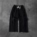 Men's Clothing Casual Pants Versatile Fashion Personality Popular Street Loose Pants Black Trousers Rock Pants_viptrois.com