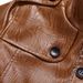Men's Faux Leather Jacket With Fur Collar – Mid-Length Winter Coat (Black/Khaki/Grey, M-8XL)_viptrois.com
