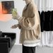 CT Baseball Jacket For Men Spring Thickened Trendy Brand Solid Color Turn-down Collar Loose New Style Student Top_viptrois.com