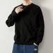Pure Teenager Boys Warm Base Shirt Red Cable Knit Thickened Knitwear Jacket Trendy Couple Sweater_viptrois.com