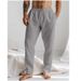 Men's Clothing Men's Linen Pants Pull On Elastic Waist Comfortable Breathable Beach Fashion Simple Trousers_viptrois.com