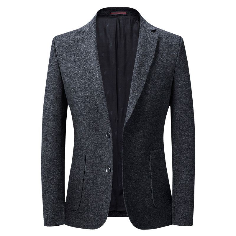 Men's Clothing Lashibert men's casual suit autumn and winter wool elastic men's suit slim small suit men's style single suit_viptrois.com