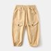 2025 New Children's Clothing Pants Boys Solid Color Long Pants Korean Style Baby Spring And Autumn Fashion Pants Trendy One Piece Dropshipping_viptrois.com