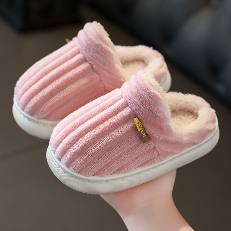 Mother & Kids Winter Cozy Winter Slippers For Kids - Soft Fleece-Lined Indoor Shoes With Non-Slip Sole For Boys & Girls (Multiple Colors & Sizes)_viptrois.com